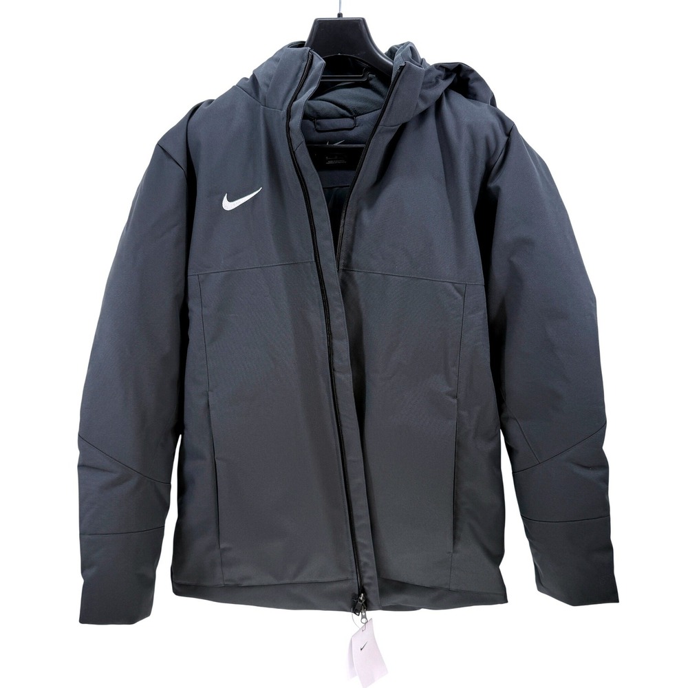 Nike 550 Duck Down Jacket Mens Medium Grey Fill Hooded Parka DJ6301-060 New